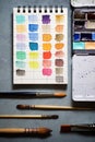 Watercolorist tools view