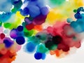 Watercolors on the white paper Royalty Free Stock Photo