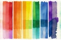 Watercolour background colours of the Pride flag