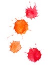 Watercolour blots