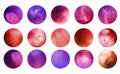 Watercolour circle vector textures. Mega-useful