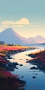 Eerily Realistic Wetland Masterpiece: A Digital Painting Inspired By Atey Ghailan