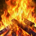 Watercolour flames campfire background Royalty Free Stock Photo