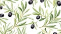 Watercolour Olive Pattern Serene Ink Paintings Inspired By Mandy Disher