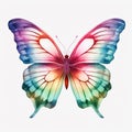 Watercolour Painted Butterfly Illustration Splatter Design