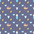 Watercolour pattern, boys\' print, newborn