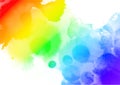 Watercolour Rainbow PNG Backgrounds