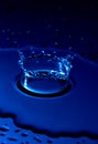 Waterdrop forming a crown effect Royalty Free Stock Photo