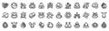 Waterdrop icons set outline vector. Water drop fall Royalty Free Stock Photo