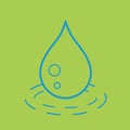 Waterdrop. Vector illustration decorative design