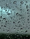 Waterdrops on a window. Royalty Free Stock Photo