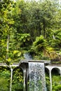 Waterfal in a Beautiful Garden at Monte above Funchal Madeira