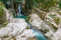 Waterfall on the Agura River in Sochi