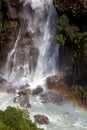 Waterfall in Annapurna Region, Nepal. Royalty Free Stock Photo