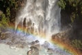 Waterfall in Annapurna Region, Nepal. Royalty Free Stock Photo