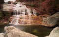 A waterfall in the Appalachians of western North Carolina Royalty Free Stock Photo