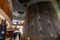 The waterfall, the art sculpture instalation in Dubai Mall, Dubai, Arab Emirates