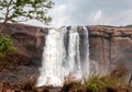 Waterfall Athirapally down angle view Royalty Free Stock Photo