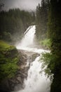 Waterfall in Austria free nature. Royalty Free Stock Photo