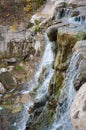 Waterfall in autumn forest in Erawan National Park, Thailand Royalty Free Stock Photo