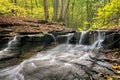 Waterfall In Autumn