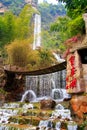 Waterfall at Baofeng lake.