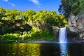 Waterfall of Bassin La Paix, Reunion Island Royalty Free Stock Photo