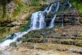 Waterfall in Martvili canyon in Georgia Royalty Free Stock Photo