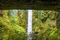 Waterfall from Behind Royalty Free Stock Photo