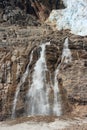 Waterfall below Angel Glacier Royalty Free Stock Photo