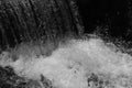 Waterfall in Black and White Royalty Free Stock Photo