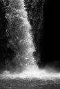 Waterfall in black and white Royalty Free Stock Photo