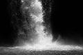 Waterfall in black and white Royalty Free Stock Photo