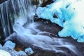 Waterfall blue ice