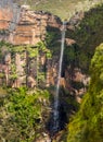 Waterfall in Blue Mountains Australia Royalty Free Stock Photo