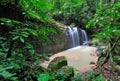 Waterfall in a Borneo Jungle Royalty Free Stock Photo