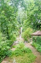 The waterfall from botanical garden of Balchik, outdoor