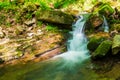 Waterfall in park Berendeyevo Tsarstvo, Sochi, Russia