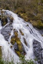 Waterfall of BraÃÂ±as in the municipality of Toques Galicia, Spain Royalty Free Stock Photo