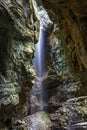 Waterfall in the Breitachklamm gorge near Oberstdorf in Bavaria, Germany Royalty Free Stock Photo