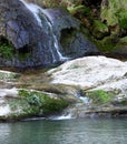 Waterfall in the `bride forest` of Spain village