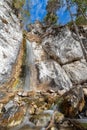 Vodopád Polovnikov vodopád v Západných Tatrách na Slovensku