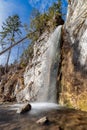 Vodopád Polovnikov vodopád v Západných Tatrách na Slovensku