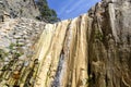 Waterfall calles `Cascada de Colores` on the island of La Palma, Canaries, Spain