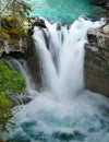 Waterfall, Canadian Rockies, Canada Royalty Free Stock Photo