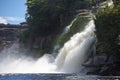 Waterfall in the Canaima Lagoon, Venezuela Royalty Free Stock Photo