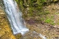 Waterfall in Carpathian mountain Royalty Free Stock Photo