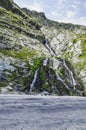 Waterfall in Carpathian Mountain Royalty Free Stock Photo