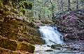 Waterfall in Carpathian mountain, Ukraine Royalty Free Stock Photo