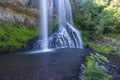 Waterfall Cascade de la Beaume near Agizoux, Haute-Loire, France Royalty Free Stock Photo